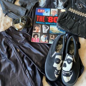 Vintage Draven face off Misfits skull slipons Sz 7